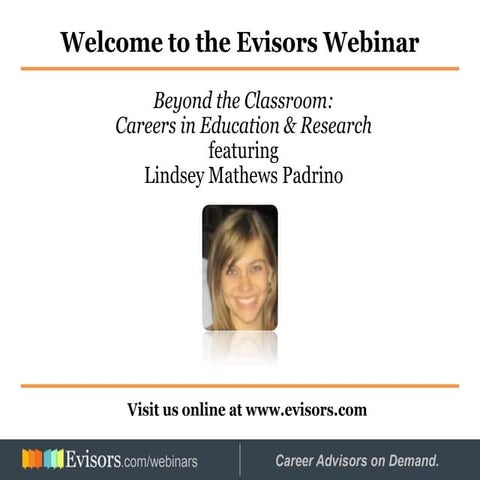 Careers in Education and Research