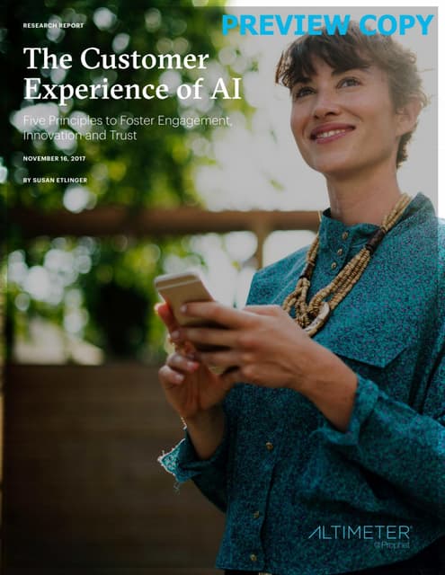 [REPORT PREVIEW] The Customer Experience of AI