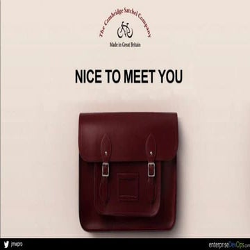 Manchester ITExpo Talk:  DevOps large and small - Cambridge Satchel