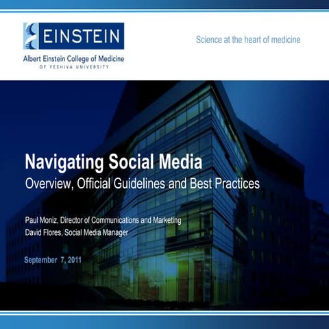 Albert Einstein College of Medicine: Navigating Social Media