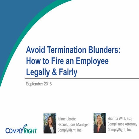 Avoid Termination Blunders: How to Fire an Employee Legally & Fairly