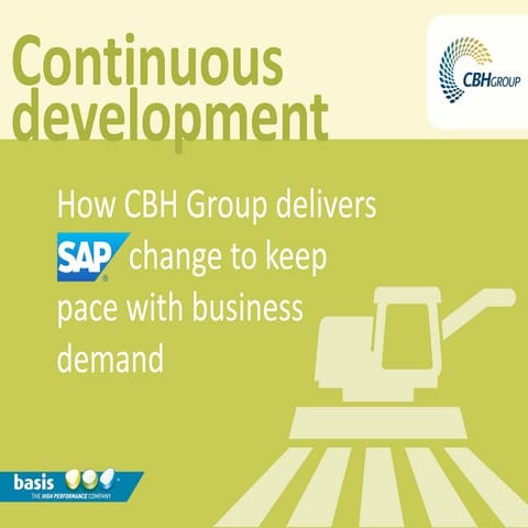 How CBH Group delivers SAP change that keeps pace with business demands