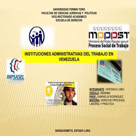 instituciones administrativas del trabajo en venezuela