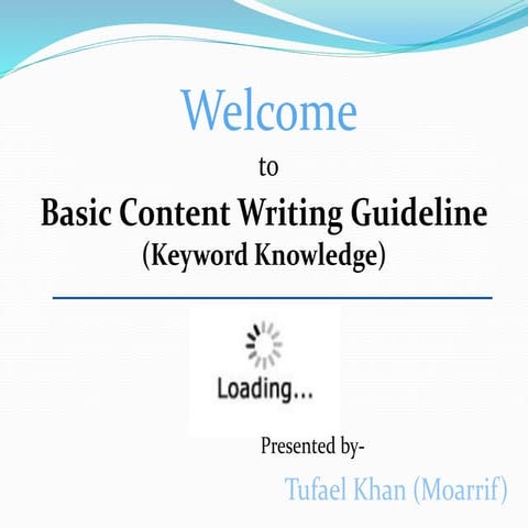 Content Writing Tips/Guideline : Keyword Knowledge