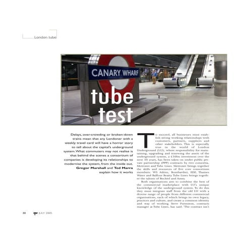 Slide share   listening to customers - london underground