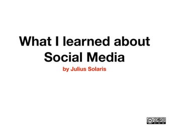 What I learned about Social Media & Events
