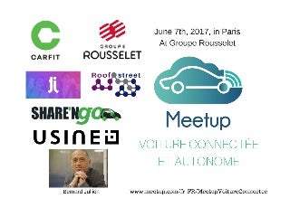 Meetup #8 Voiture Connectée et Autonome à Paris