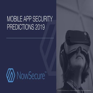 Mobile App Security Predictions 2019