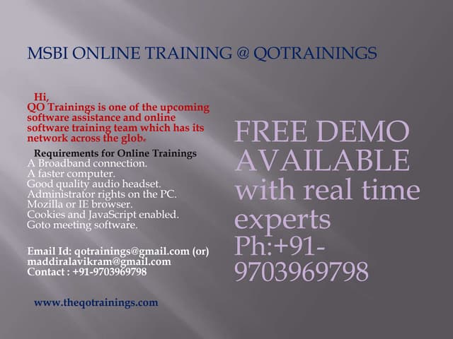 Slideshare msbi