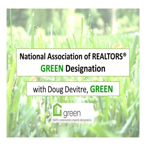 National Association Of REALTORS® Green Designation