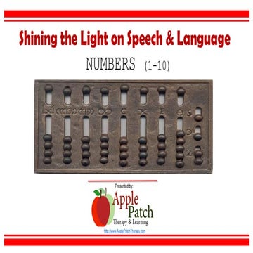 The Basics - Numbers 1-10
