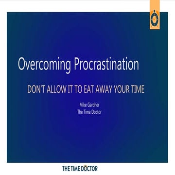 overcoming procrastination