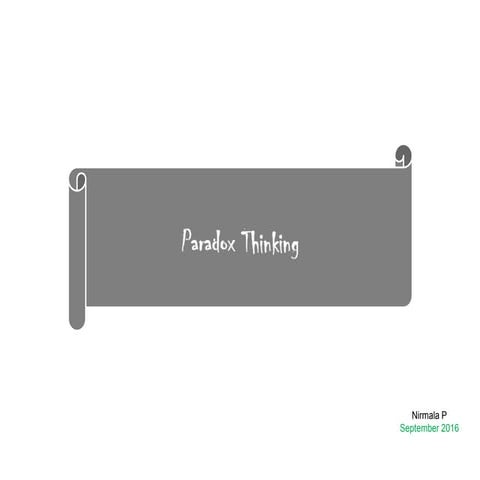 Paradox Thinking
