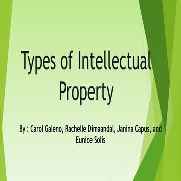 Types of Intellectual Property