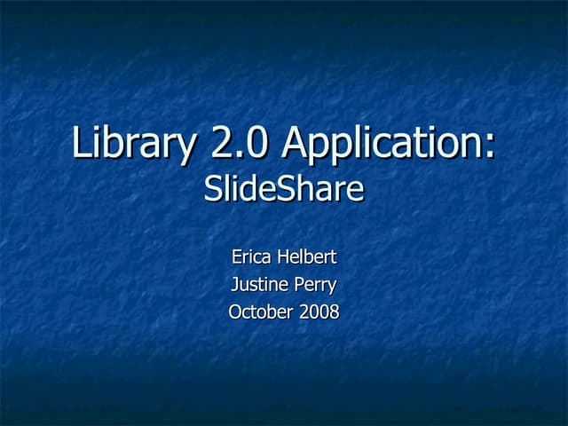 SlideShare Introduction, LS504