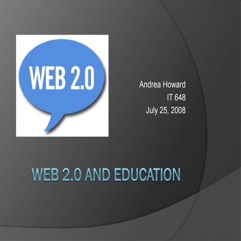 Web 2.0 in Education