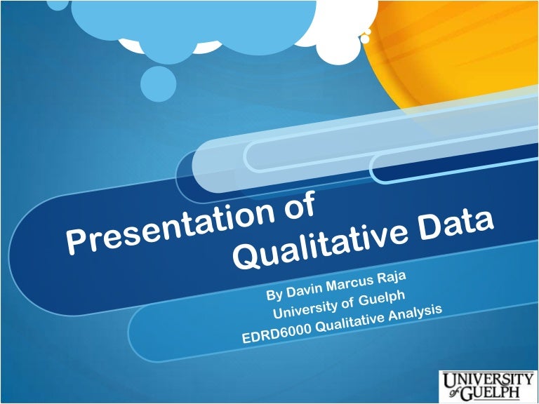Slideshare Presentation of Qualitative Data