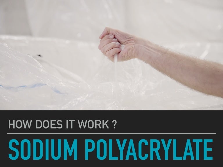 How does sodium polyacrylate (SAP) work