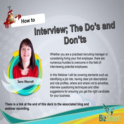 How to Interview - The Do's & Dont's