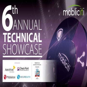 Mobliciti's Mobile & Cloud Technical Showcase 