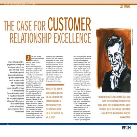 Slide share   The Case for Customer Relationship Excellence - European Quality Journal