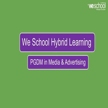 PGDM in Media & Advertising