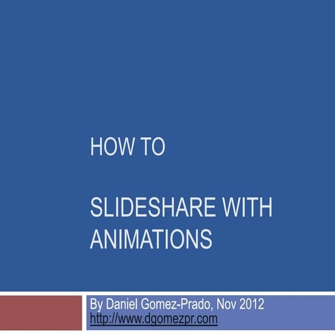 Slideshare with animations