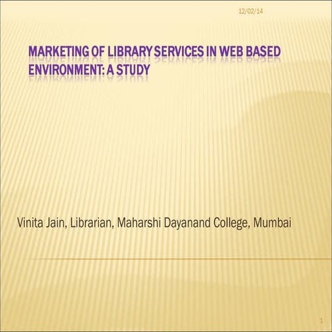 Marketing of Library Services