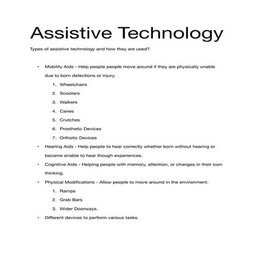 Assistive Technology For Special Pptx