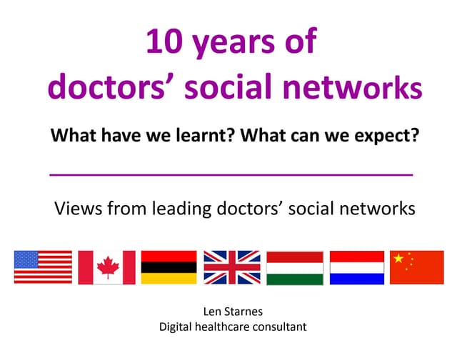 10 years of doctors social networks: What have we learnt? What can we expect? 