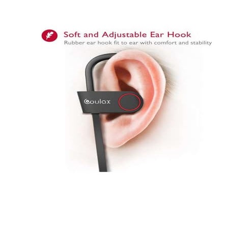 Coulax Headphones - Soft and Adjustable Ear Hook