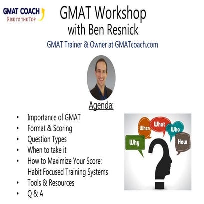GMAT Workshop