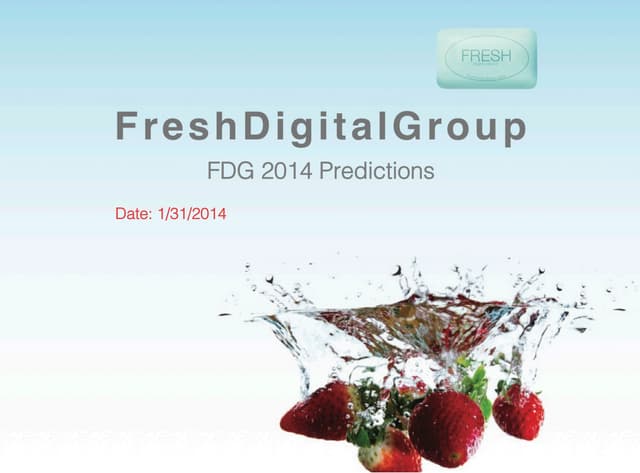 FDG 2014 Predictions