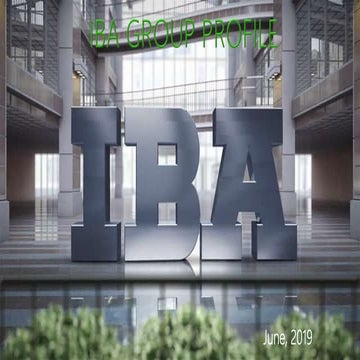 IBA Group Profile 2019