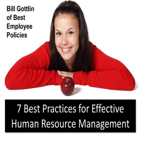 7 Best Practices for Effective Human Resource Management
