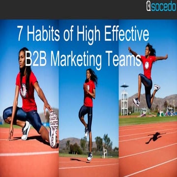 7 Habits of Highly Effective B2B Marketing Teams