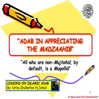 [Slideshare]adab followgmadzhab