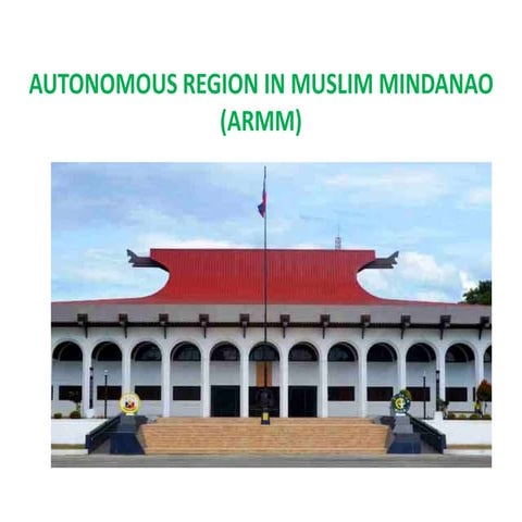 Slide share armm institutional presentation 09182017