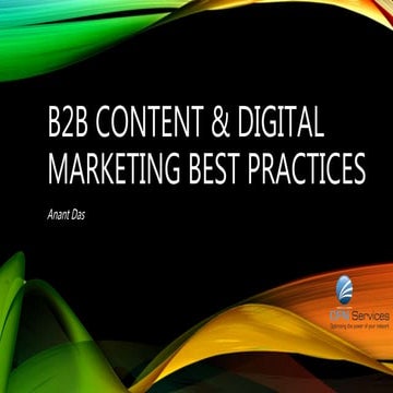 B2B Content and Digital Marketing Best Practices