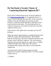 Why does vagina smell bad