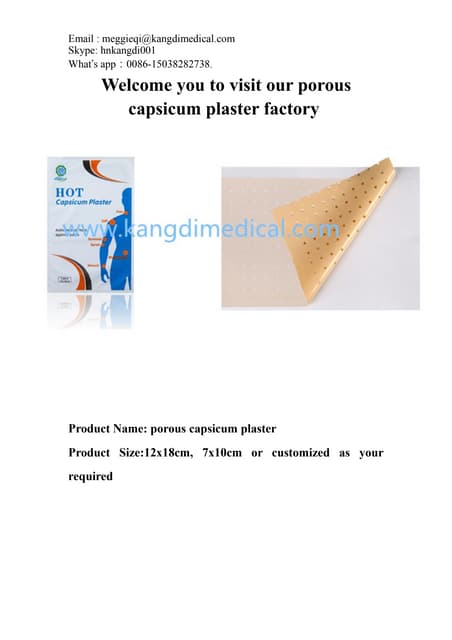 Welcome to visit our porous capsicum plaster factory!