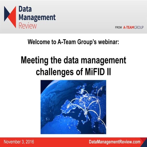 Meeting the data management challenges of MiFID II