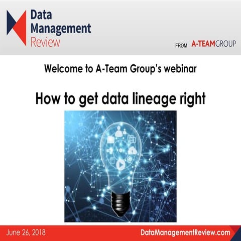 How to get data lineage right