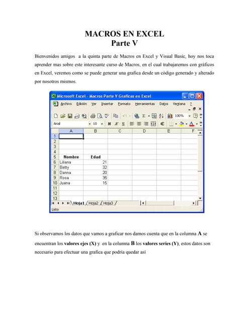 MACROS EN EXCEL
