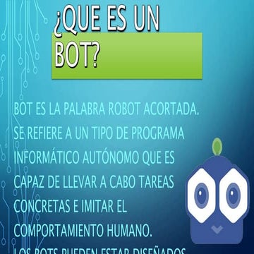 ¿Que son los bots? | PDF