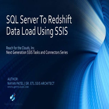 SQL Server to Redshift Data Load Using SSIS | PPT