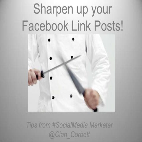 Sharpen up your Facebook Link Posts! #SocialMedia