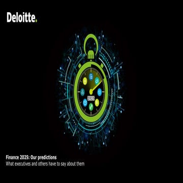 Eight predictions for the future finance function and executives’ opinions ab...