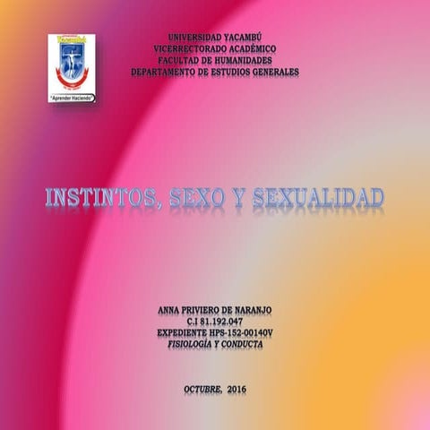 Slideshare fisiologia instintos sexo y sexualidad