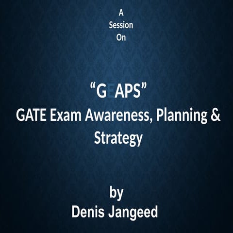 GATE Exam Tips, Strategy,  Awareness, & Planning with Subject wise weightage....